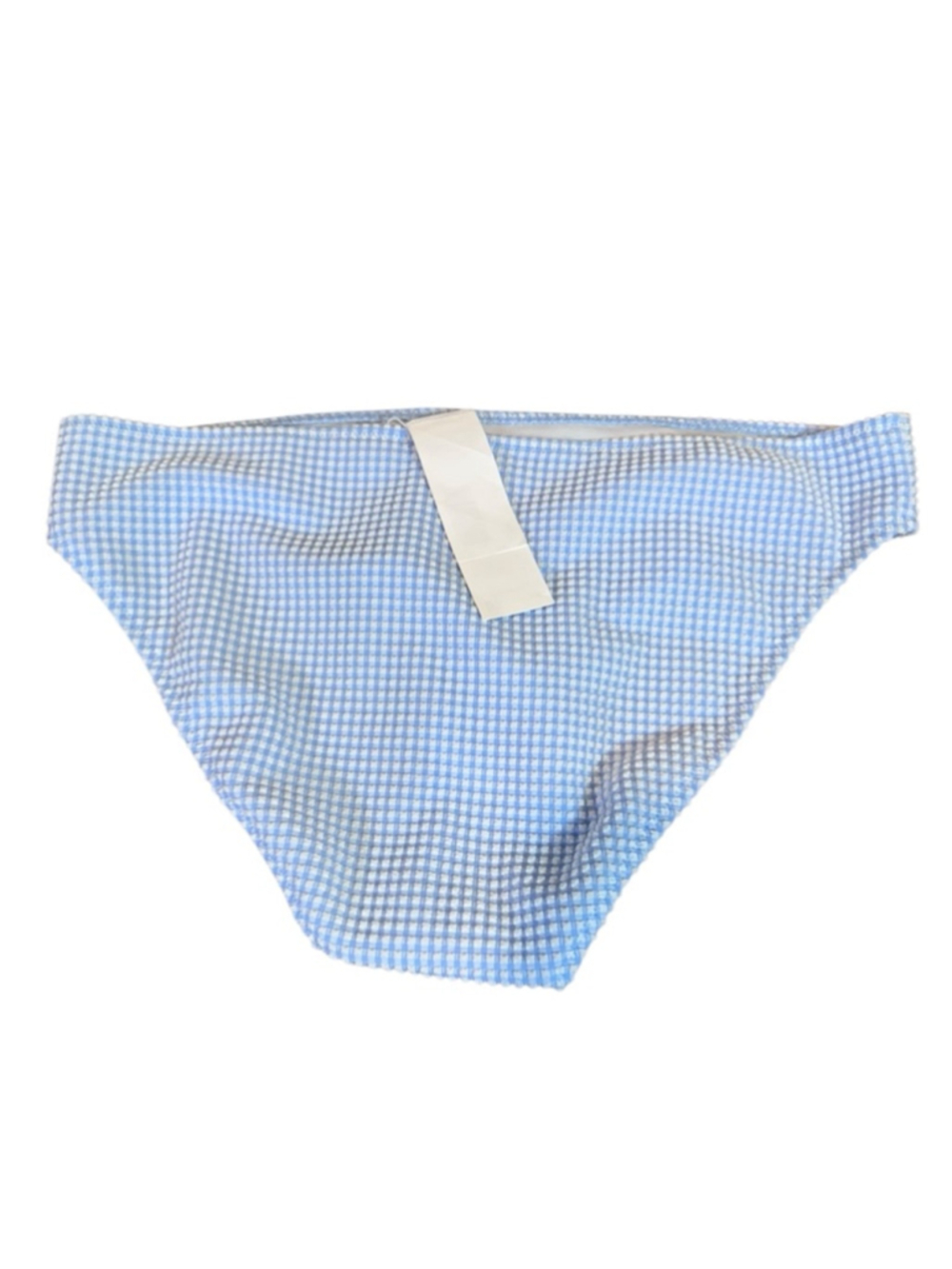 Women's Roxy Gingham Hipster Bikini Bottom XL Blue White sw35 - Picture 2 of 3